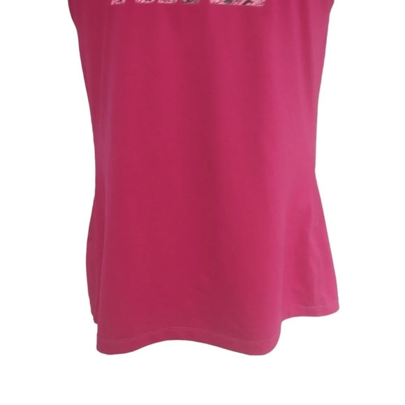 Nike Pro Dry Fit Top V Neck  Hot Pink M - Picture 6 of 9